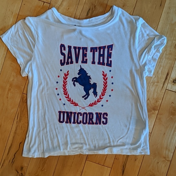 H&M Tops - H&M Unicorn crop top